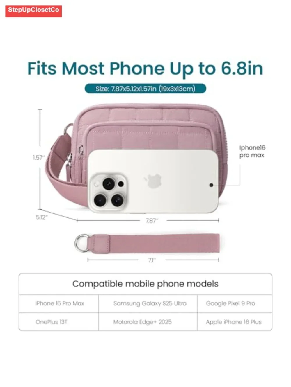 RFID Nylon Wristlet Wallet Women